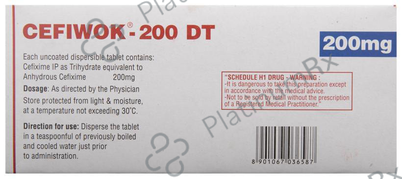 Cefiwok 200 DT Tablet