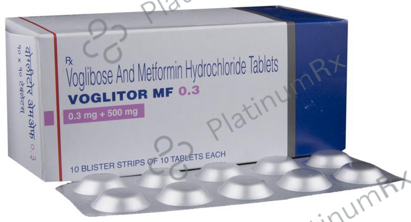 Voglitor MF 0.3 500/0.3mg Tablet 10s