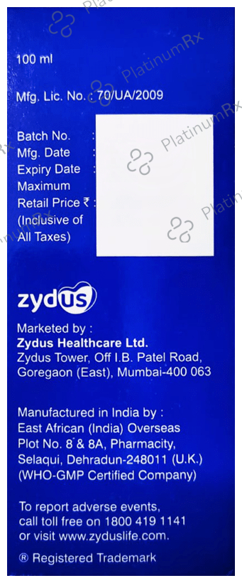 Aerodil Expectorant Sugar Free Mixed Fruit 100ml