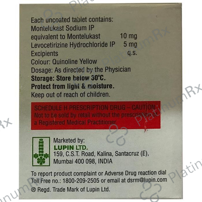 Telekast L 5/10mg Tablet 15s