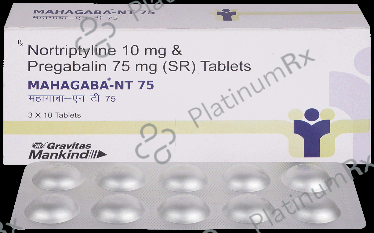 Mahagaba NT 75mg/10mg Tablet 10s