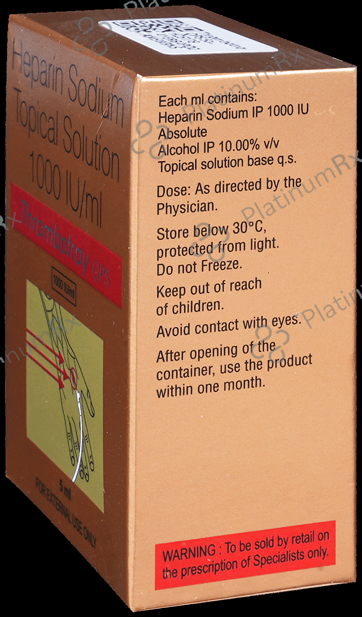 Thrombotroy QPS 1000IU Solution 5ml