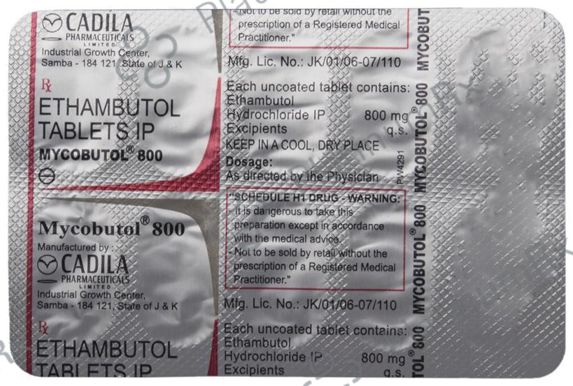 Mycobutol 800 Tablet