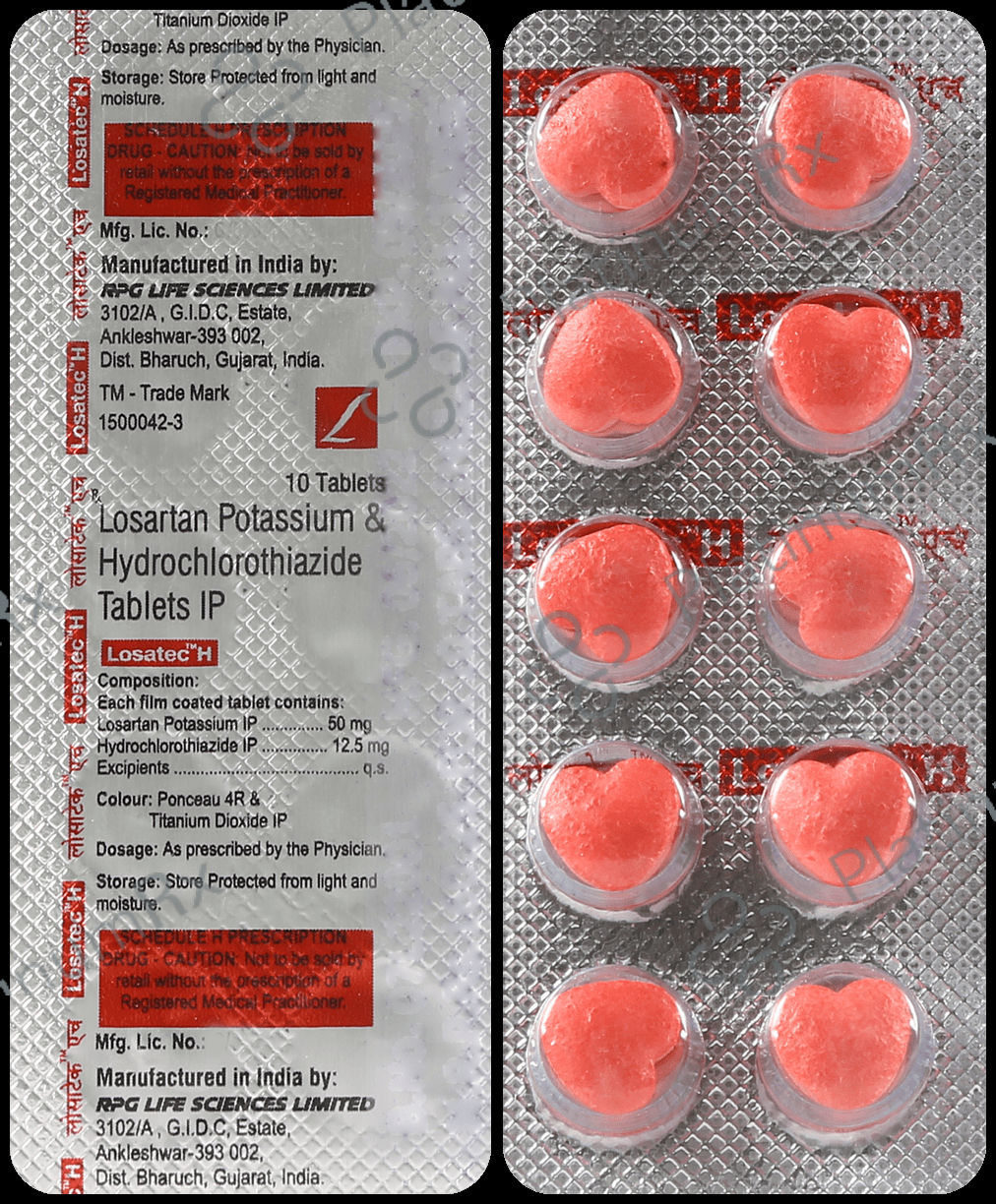 Losatec H 12.5/50mg Tablet 10s