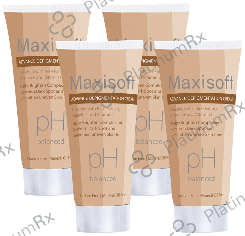 Maxisoft PH Balanced Advance Depigmentation Cream (50gm Each) 4 Tubes