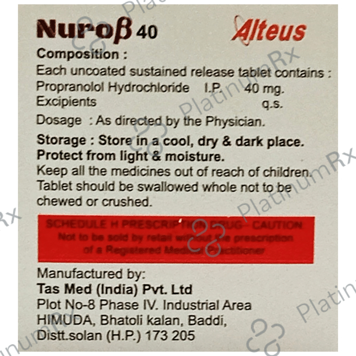 Nuro Beta 40 Tablet SR