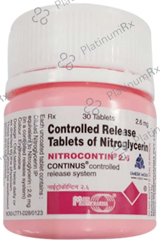 Nitrocontin 2.6mg CR Tablet 30s