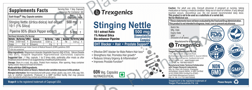 Trexgenics Stinging Nettle Veg Capsule