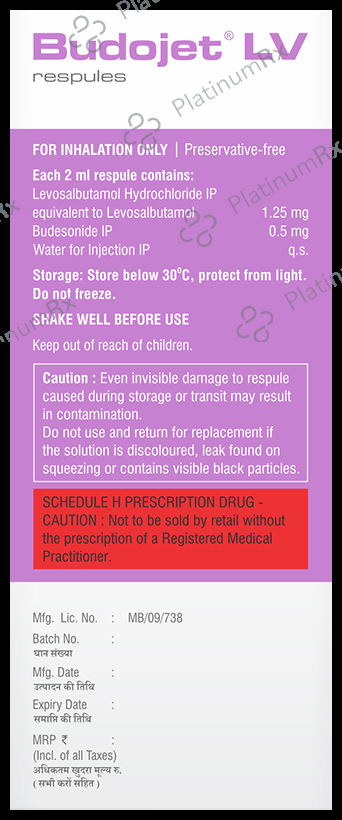 Budojet LV 1.25mg/0.5mg Respules