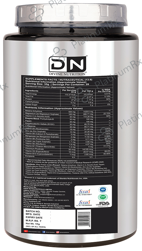 Divine Nutrition Icon Isolate Powder Cafe Mocha 1 Powder