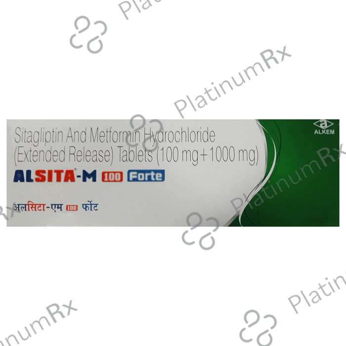 Alsita M 100 Forte 1000/100mg Tablet ER 10s