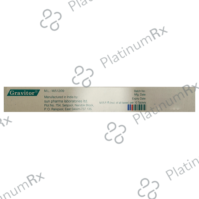 Gravitor 60mg Tablet 10s