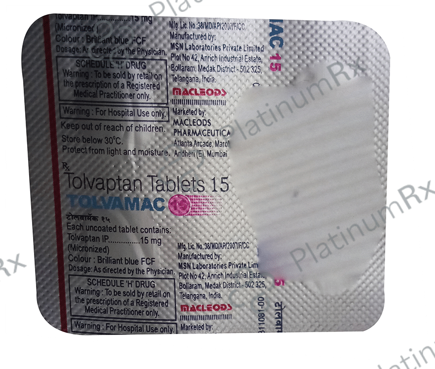 Tolvamac 15mg Tablet