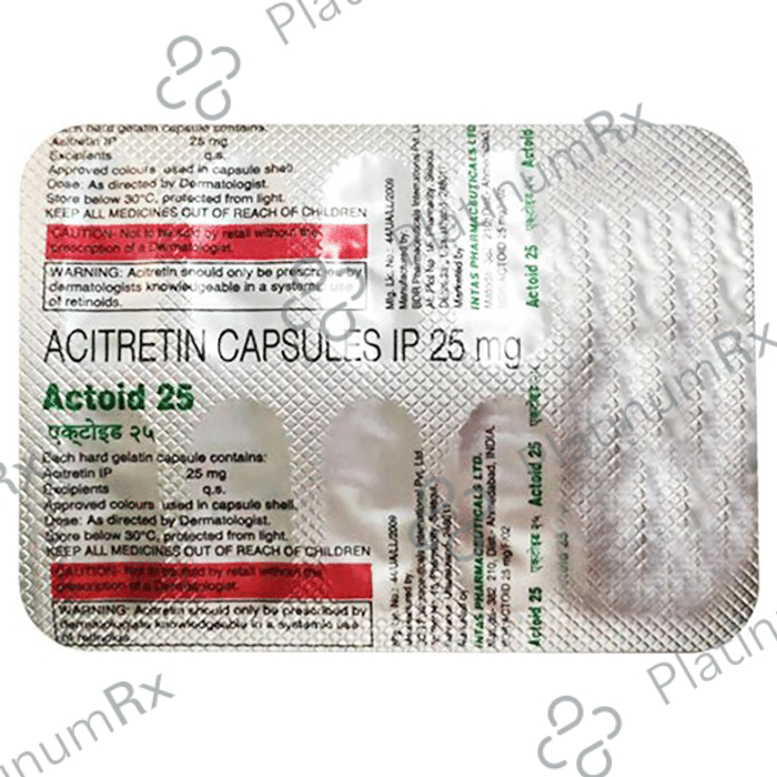 Actoid 25mg Capsule 10s