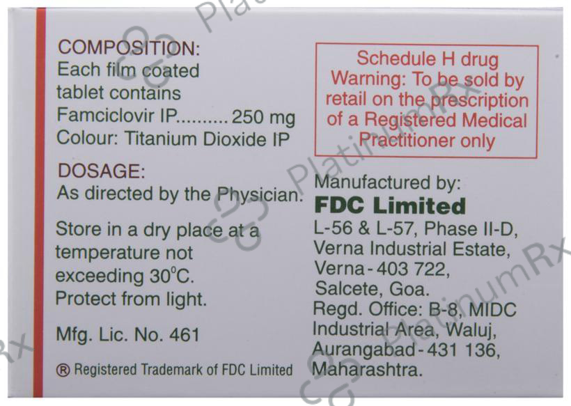 Virovir 250mg Tablet 6s