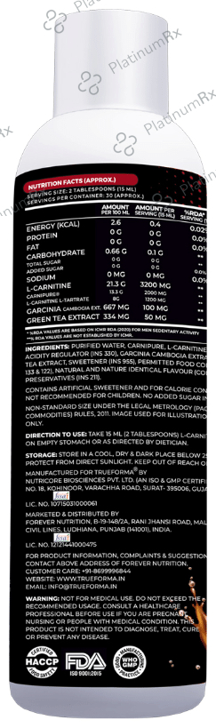 Trueforma Performance Series L-Carnitine 3200 Carnipure Pineapple