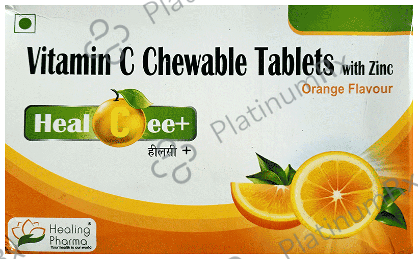 Healing Pharma Healcee Plus Orange Tablet 15s