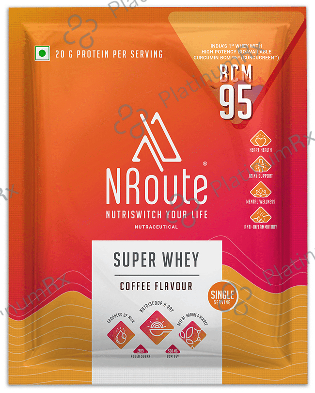 Nroute Super Whey Protein Powder Coffee 30 gm