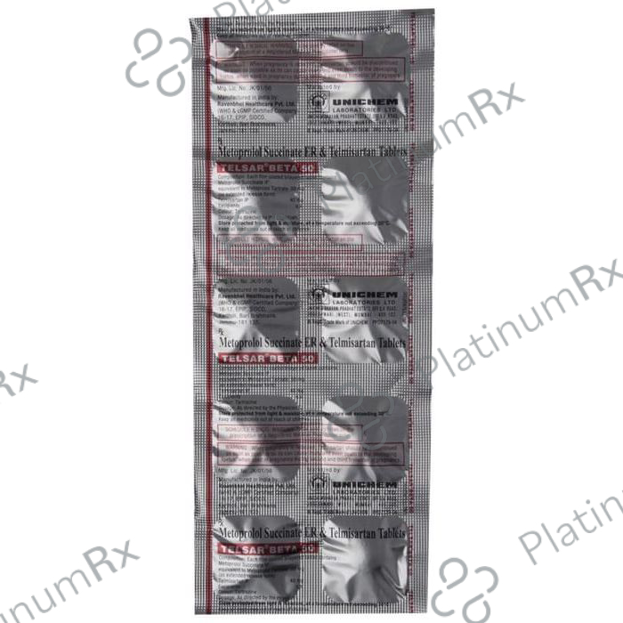 Telsar Beta 50 Tablet ER 10 tablets