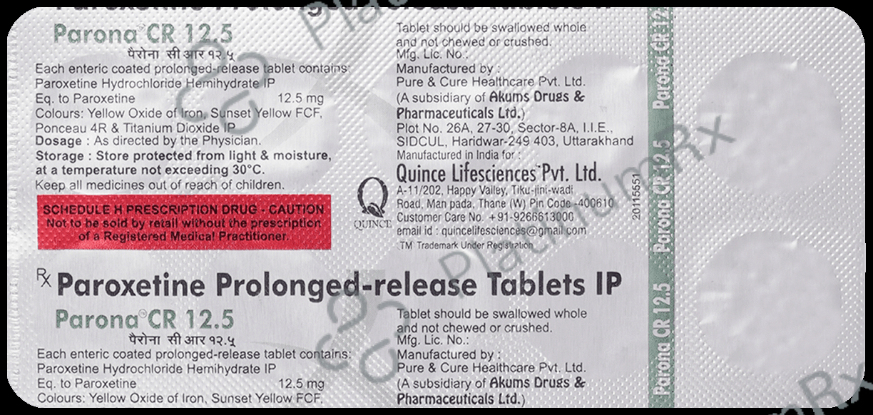 Parona CR 12.5 Tablet