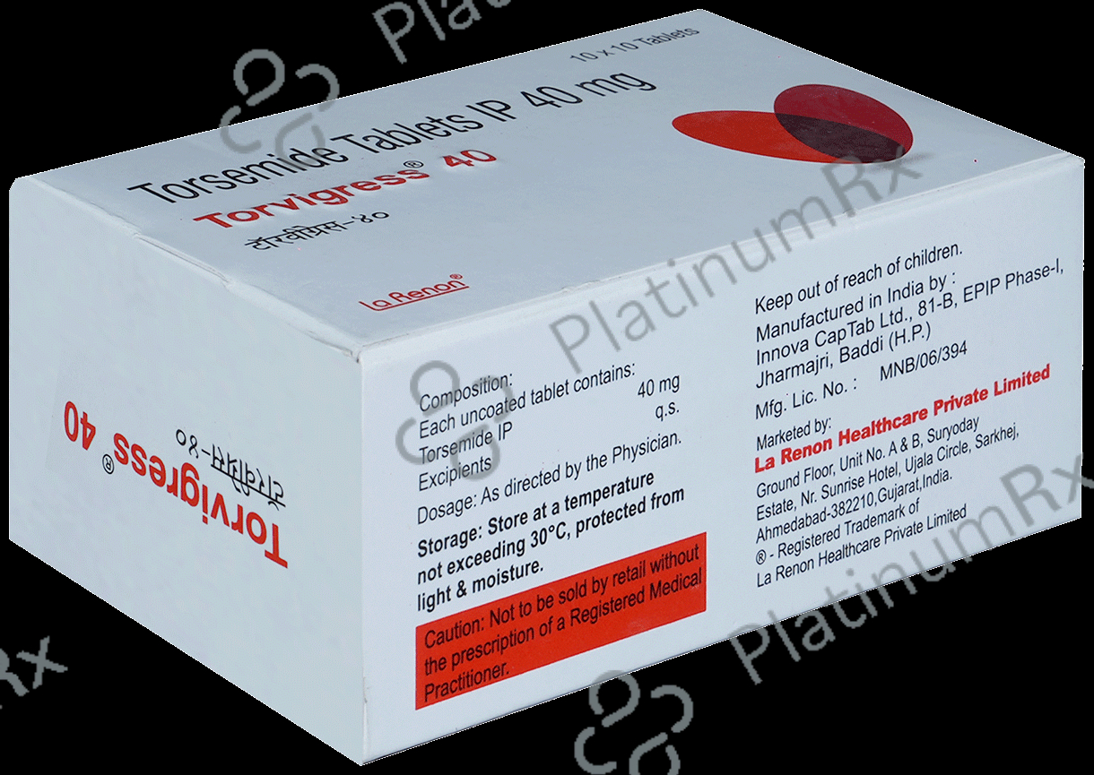 Torvigress 40mg Tablet 10s
