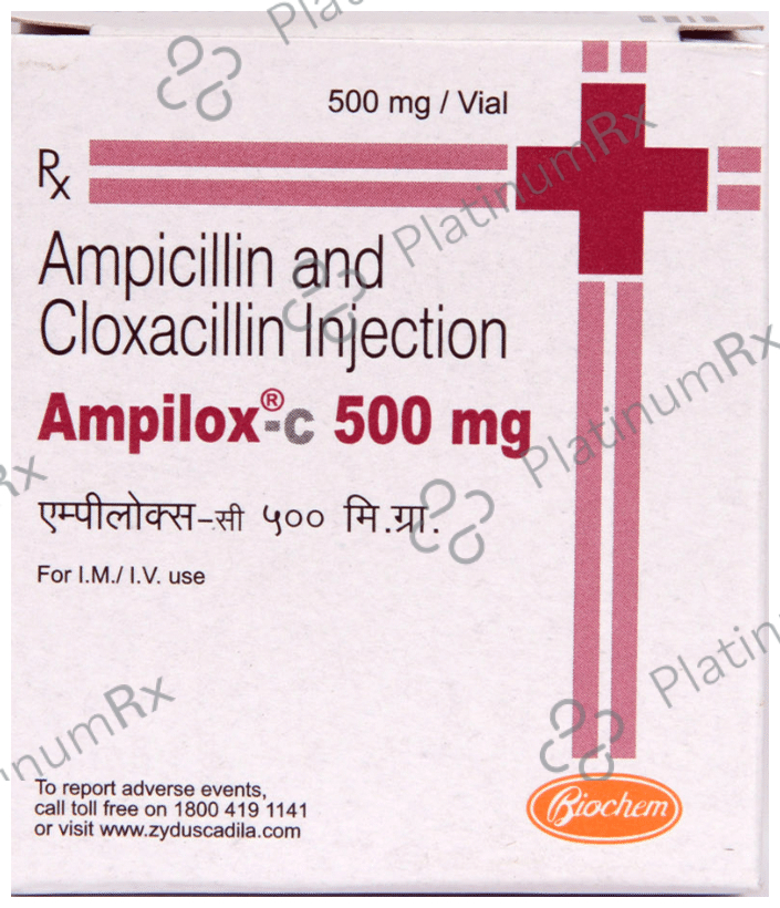 Ampilox C 500 mg/500 mg Injection