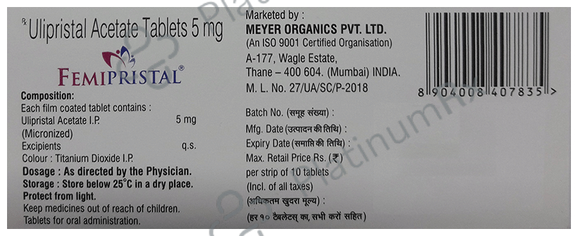 Femipristal 5mg Tablet 10s
