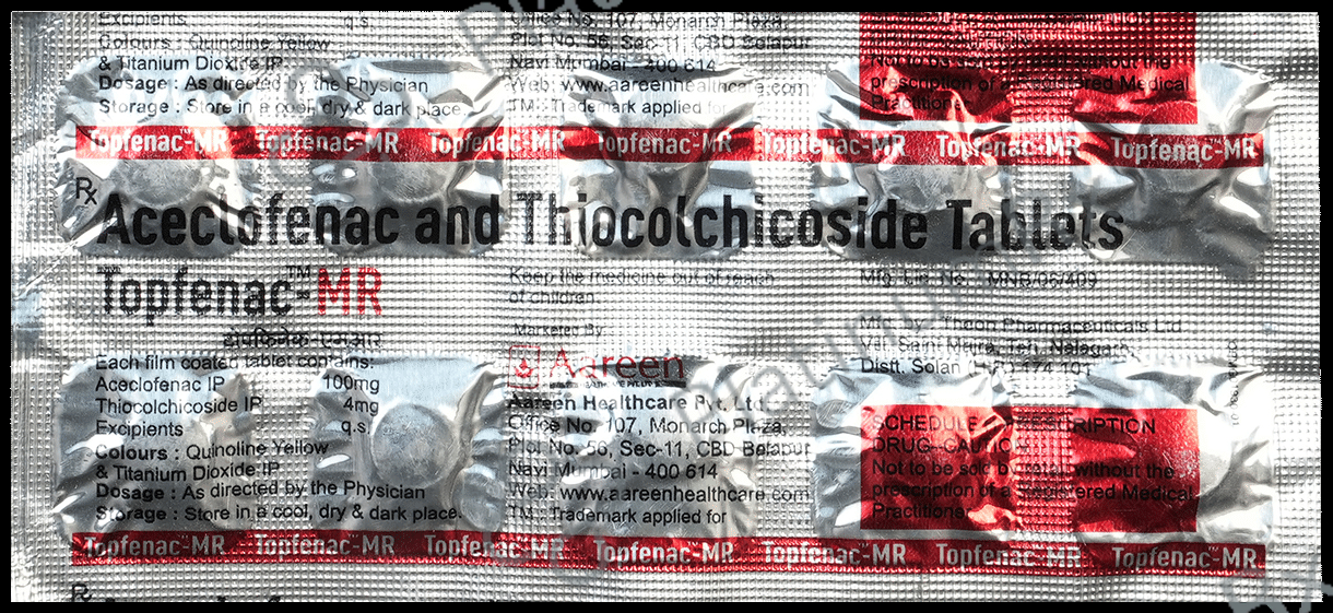 Topfenac MR 100mg/4mg Tablet