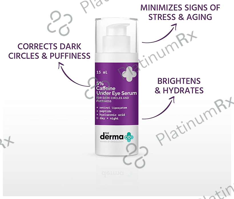 The Derma Co 5% Caffeine Undereye Serum - For Dark Circles & Puffiness