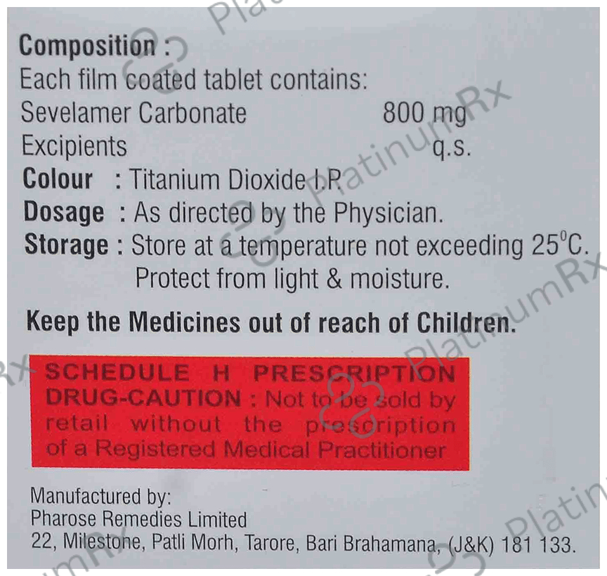 Sivel 800 Tablet