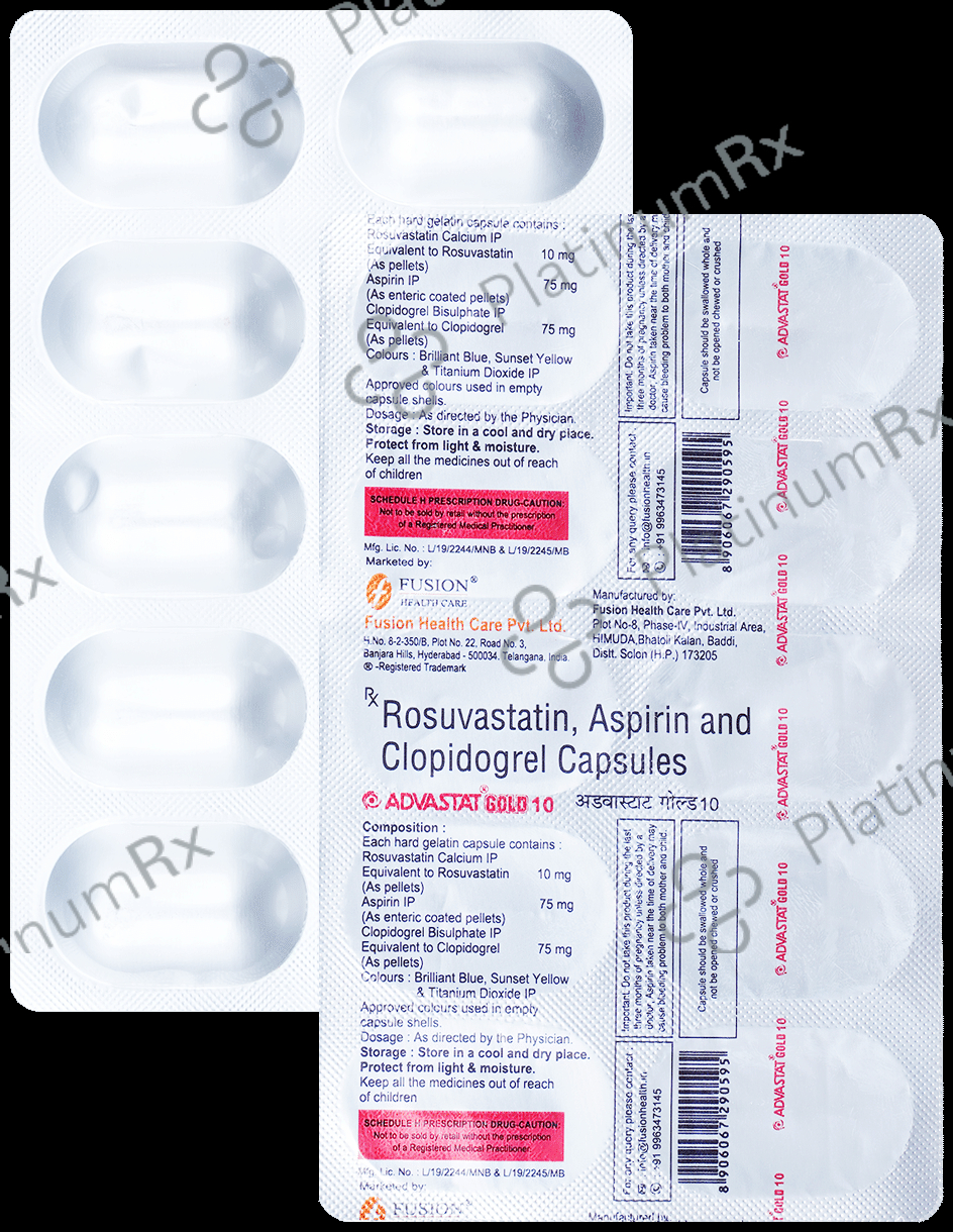 Advastat Gold 75/10/75mg Capsule 10s