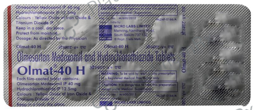 Olmat 40 H Tablet 10 Tablet