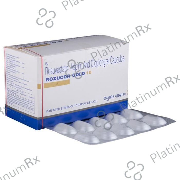 Rozucor Gold 10/75/75mg Capsule 10s
