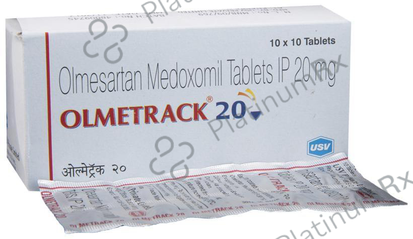 Olmetrack 20mg Tablet 10s
