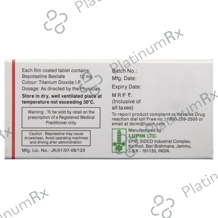 Lupin Bepogra 10mg Tablet 10s