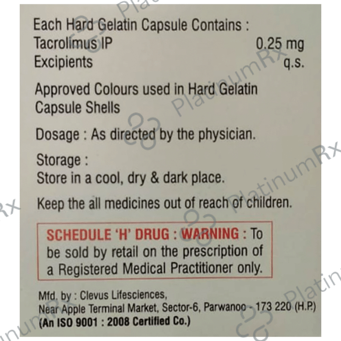 Tacren 0.25 Capsule