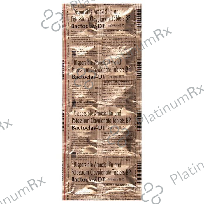 Bactoclav DT 200/28.5mg Tablet 10s