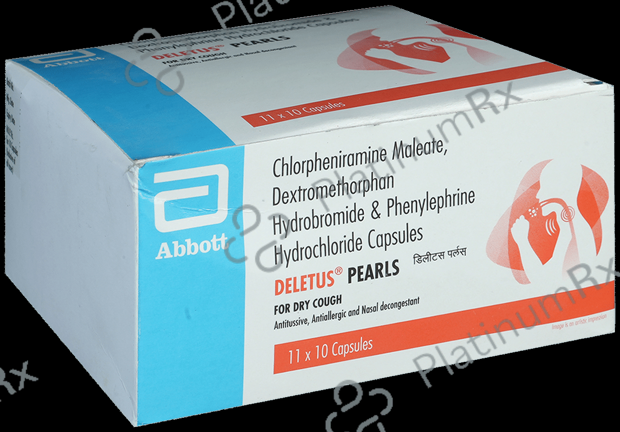 Deletus Pearls 2/10/5mg Capsule 10s