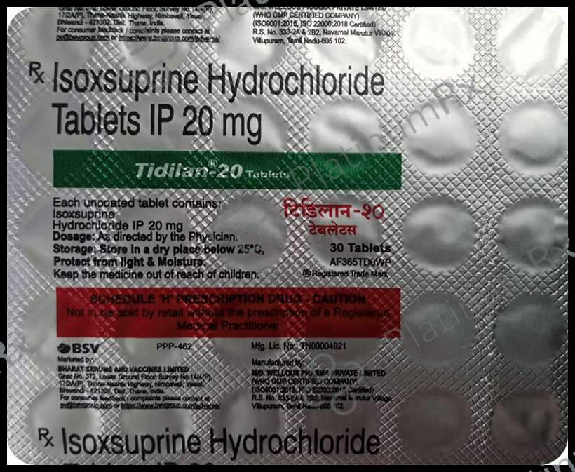 Tidilan 20mg Tablet 30s