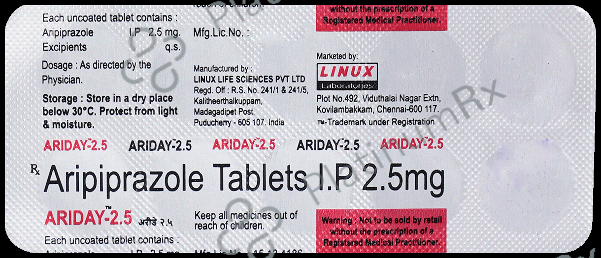 Ariday 2.5 Tablet