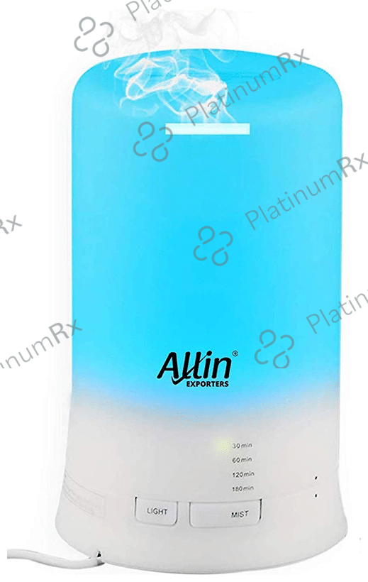 Allin Exporters DT 2109 Ultrasonic Humidifier & Aroma Diffuser (100ml Tank) with 3 Bottle of Essential Oil Free-15ml Each