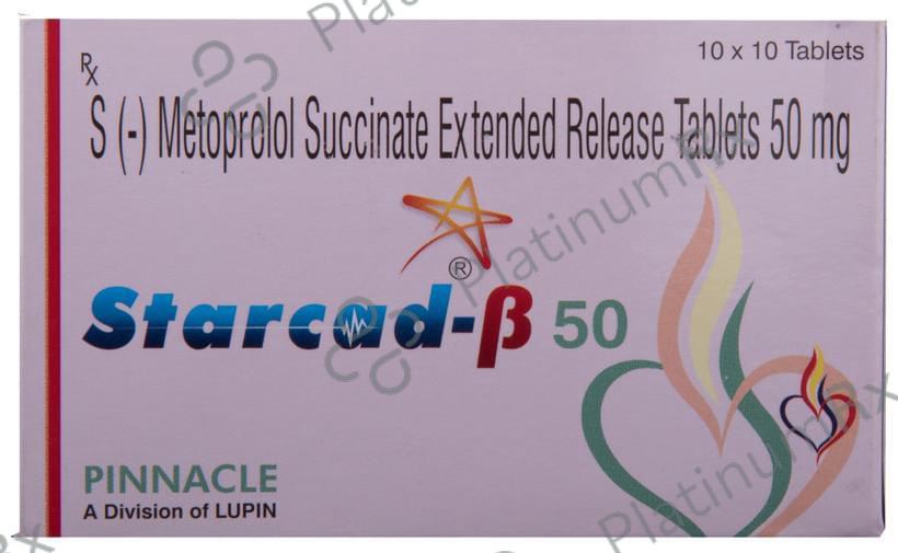 Starcad Beta 50mg Tablet ER 10s