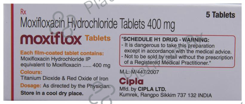 Moxiflox 400mg Tablet 5s