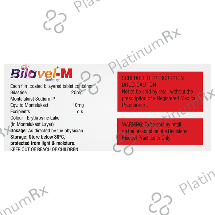 Bilavel M 20/10mg Tablet 10s