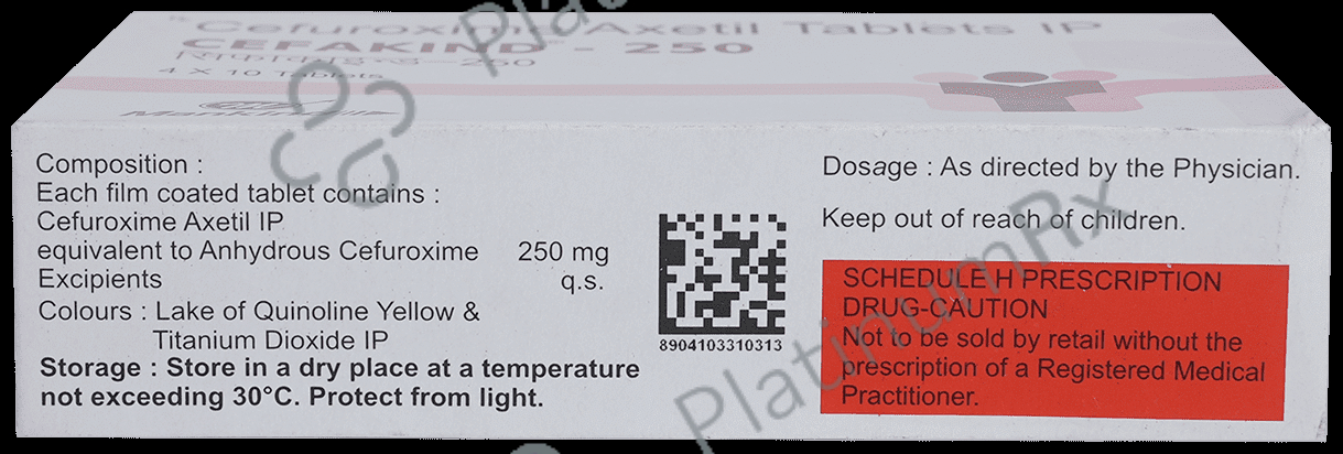 Cefakind 250mg Tablet 10s