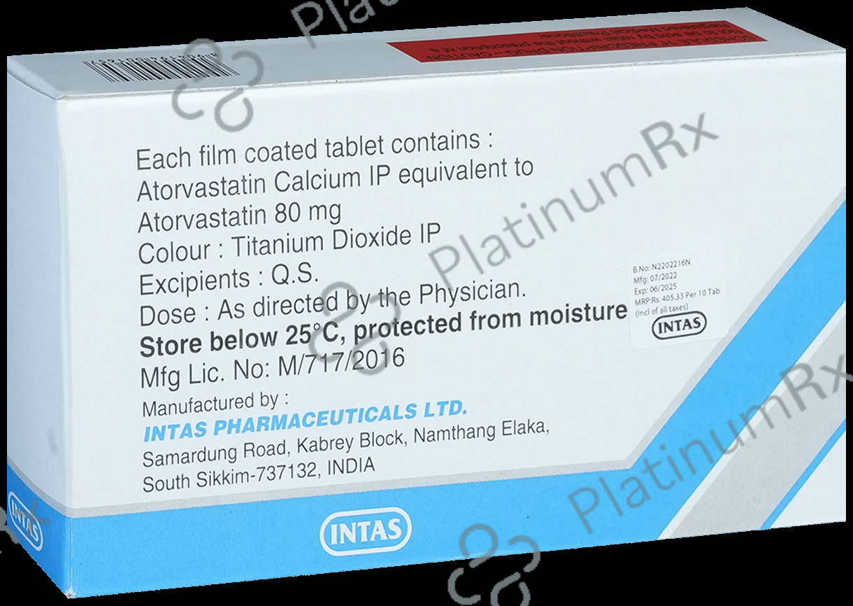 Lipicure 80mg Tablet 10s