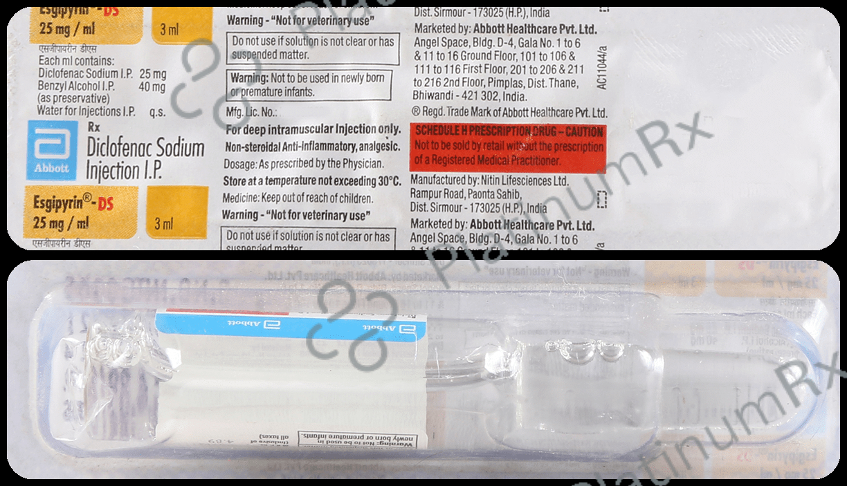 Esgipyrin DS 15mg Injection 3ml