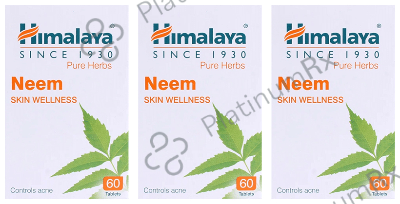 Himalaya Wellness Neem Skin Wellness Tablet (60 Each) 3 bottles
