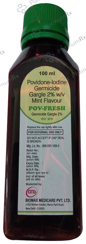 Pov-Fresh Germicide Gargle Mint