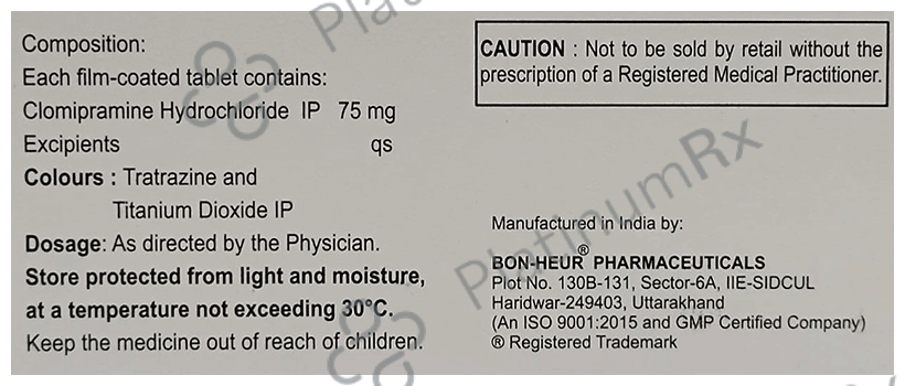 Jclomi 75mg Tablet